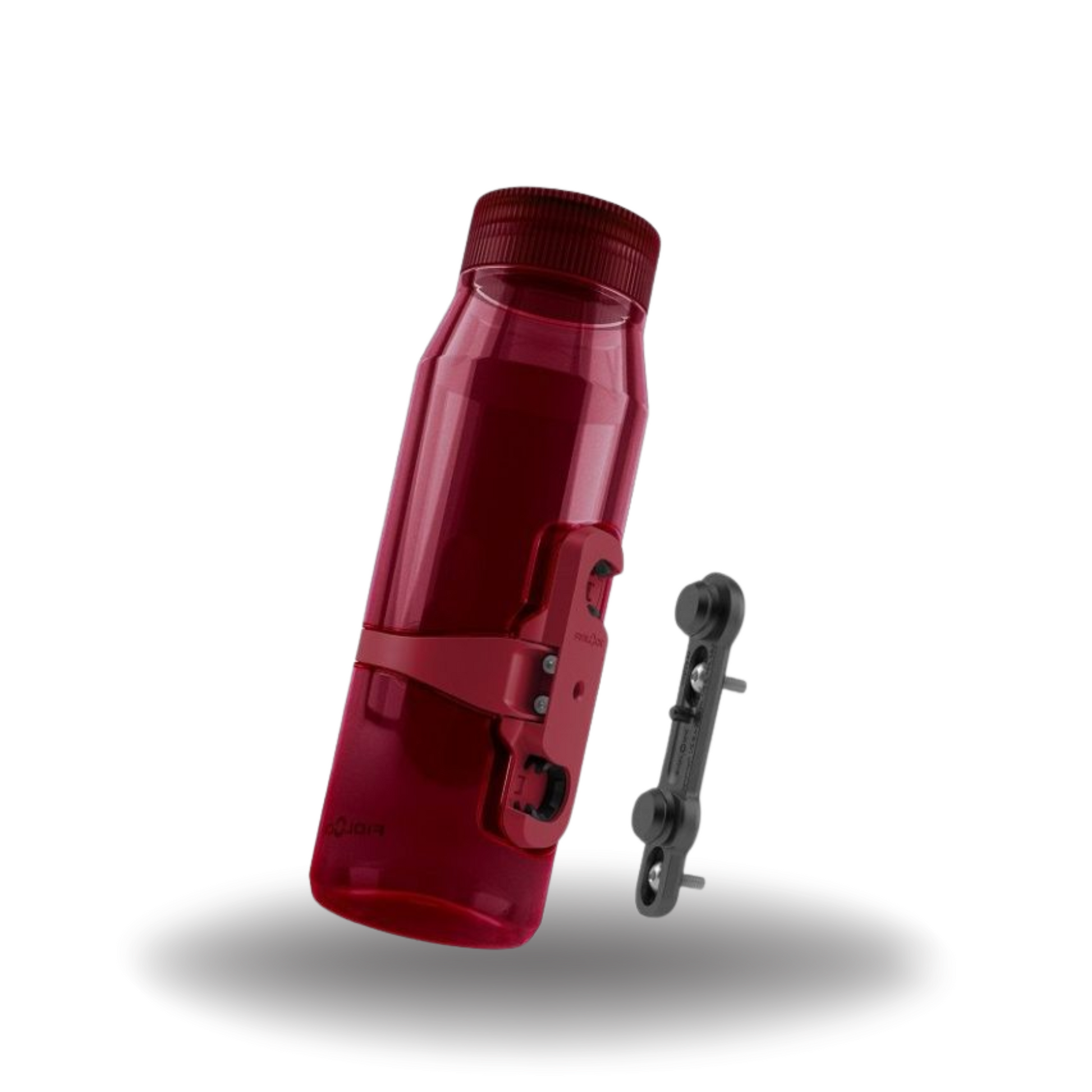 Fidlock Botella TWIST 700 life + Base magnética para bicicleta, Rojo oscuro transparente - 09678(CDR)