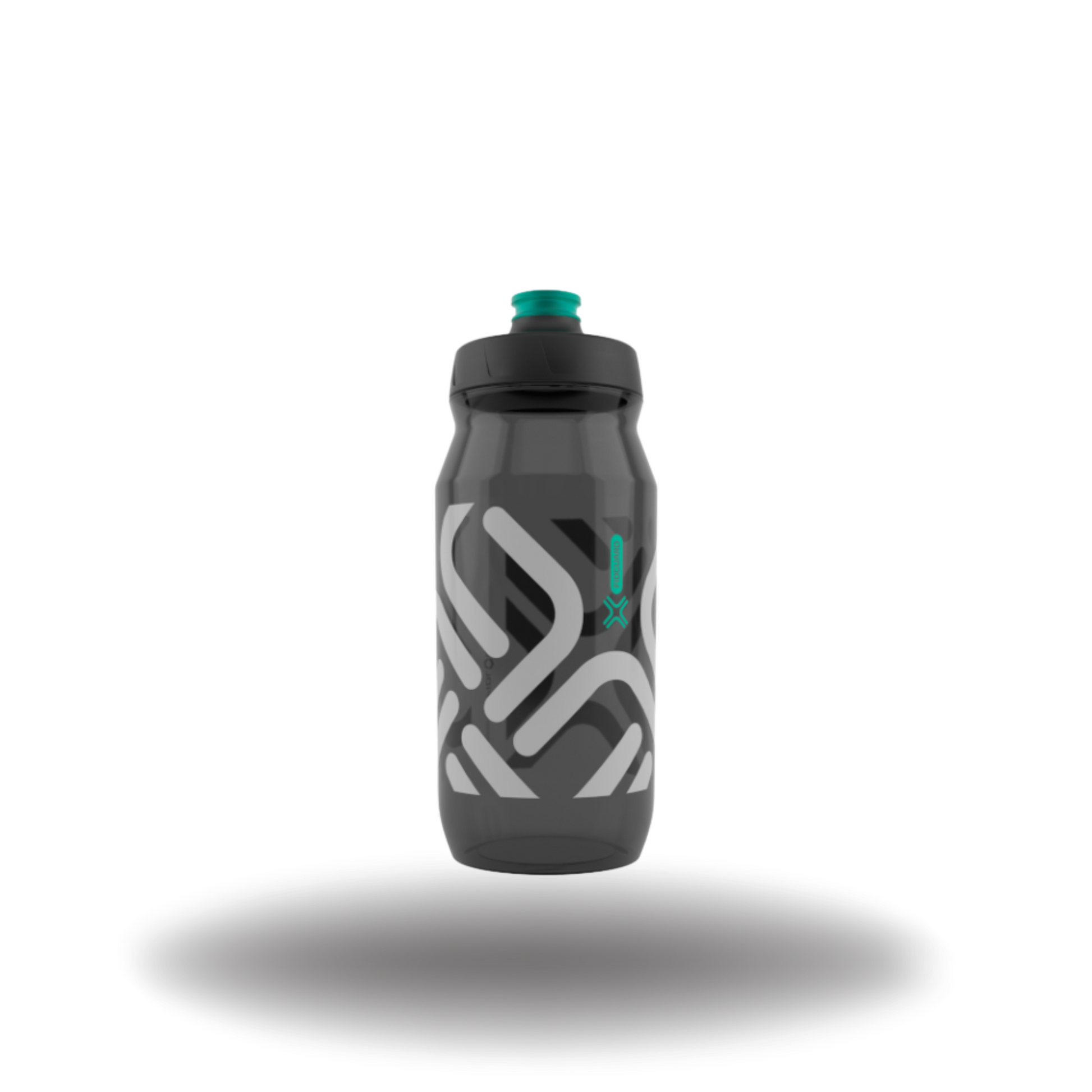 Fidlock Botella FIDGUARD 600 antibacterial, Negro transparente+Gris - AB-09701(TBL+GY)