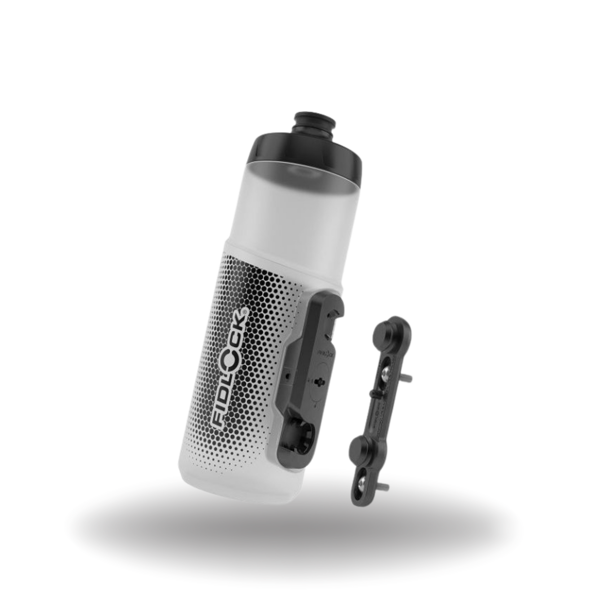 Fidlock Botella TWIST 600 + Base magnética para bicicleta, Blanco transparente - 09669(CLR)