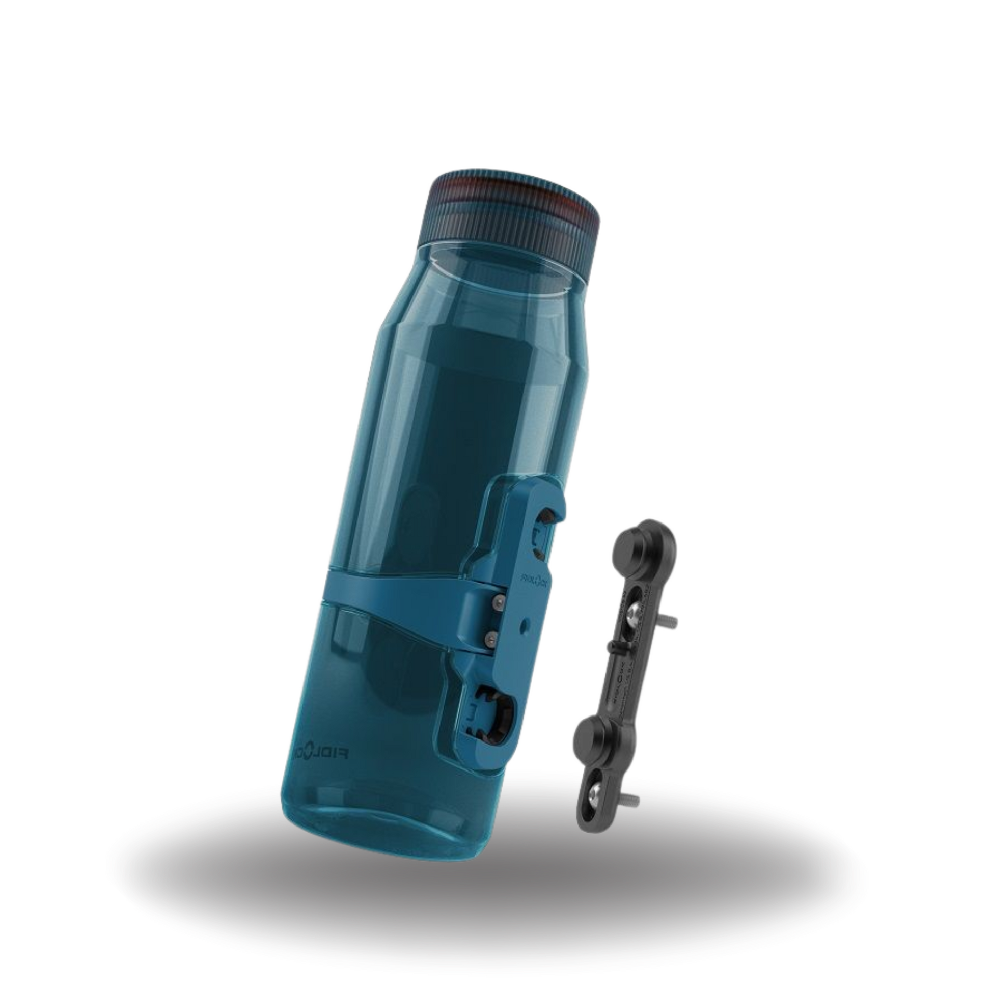 Fidlock Botella TWIST 700 life + Base magnética para bicicleta, Azul oscuro transparente - 09678(CDB)