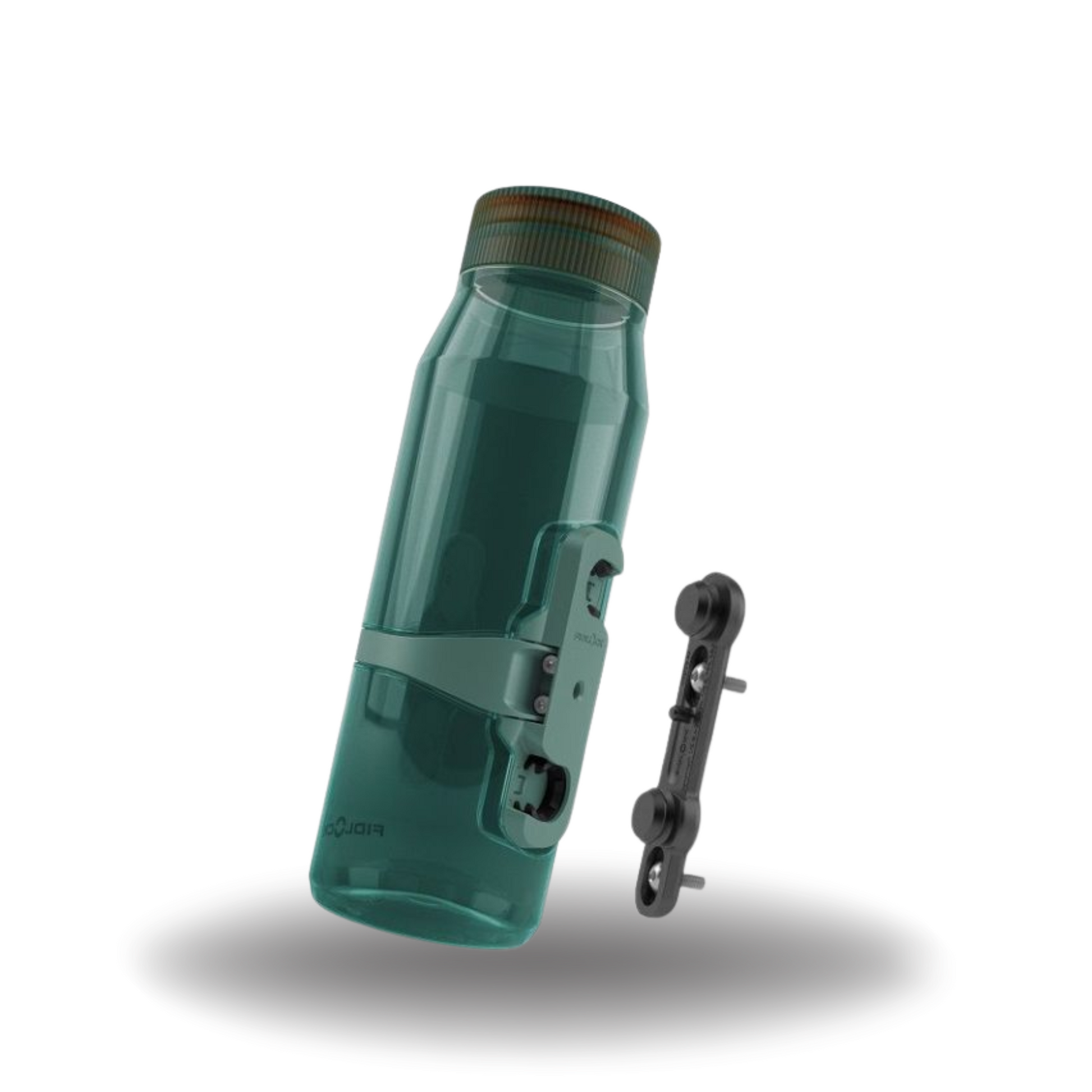 Fidlock Botella TWIST 700 life + Base magnética para bicicleta, Verde transparente - 09678(CGR)