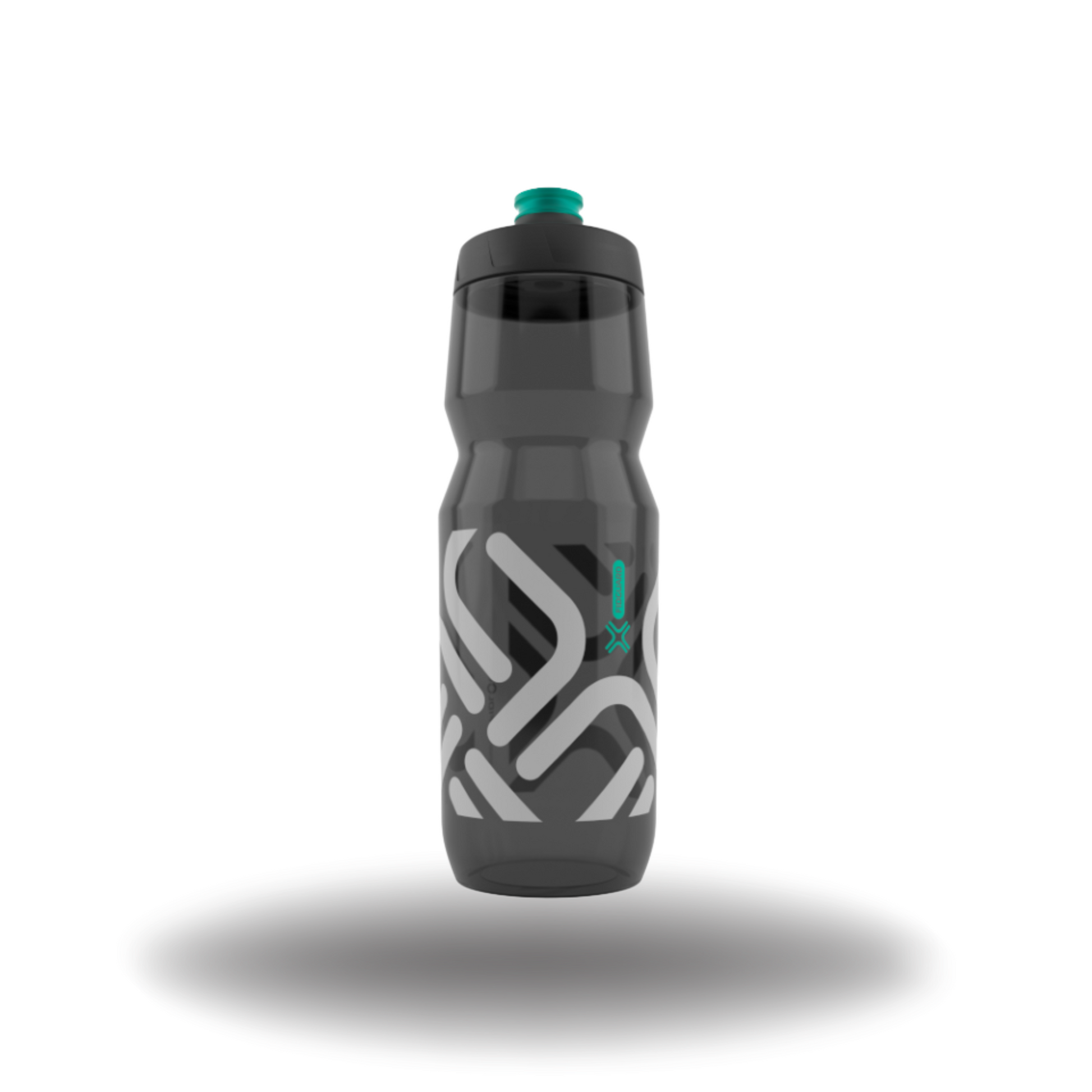 Fidlock Botella FIDGUARD 750 antibacterial, Negro transparente+Gris - AB-09702(TBL+GY)