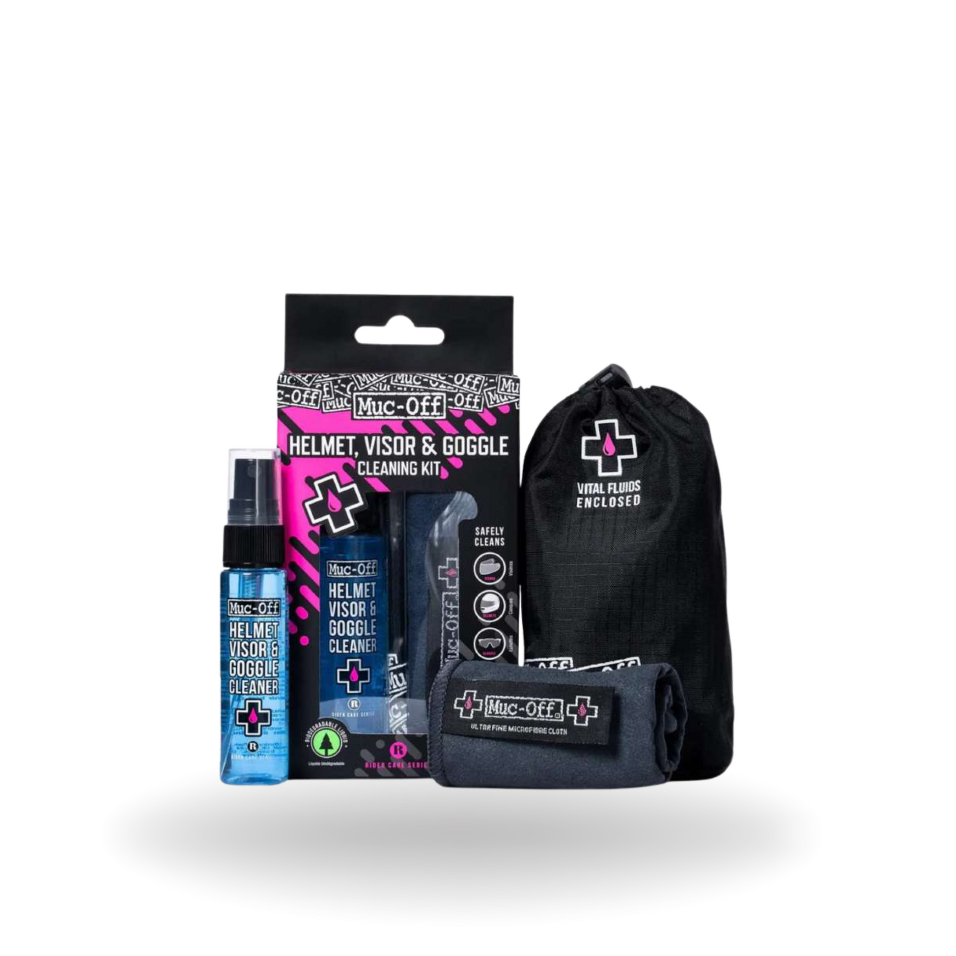 Muc Off Helmet Visor & Goggle Cleaner Kit