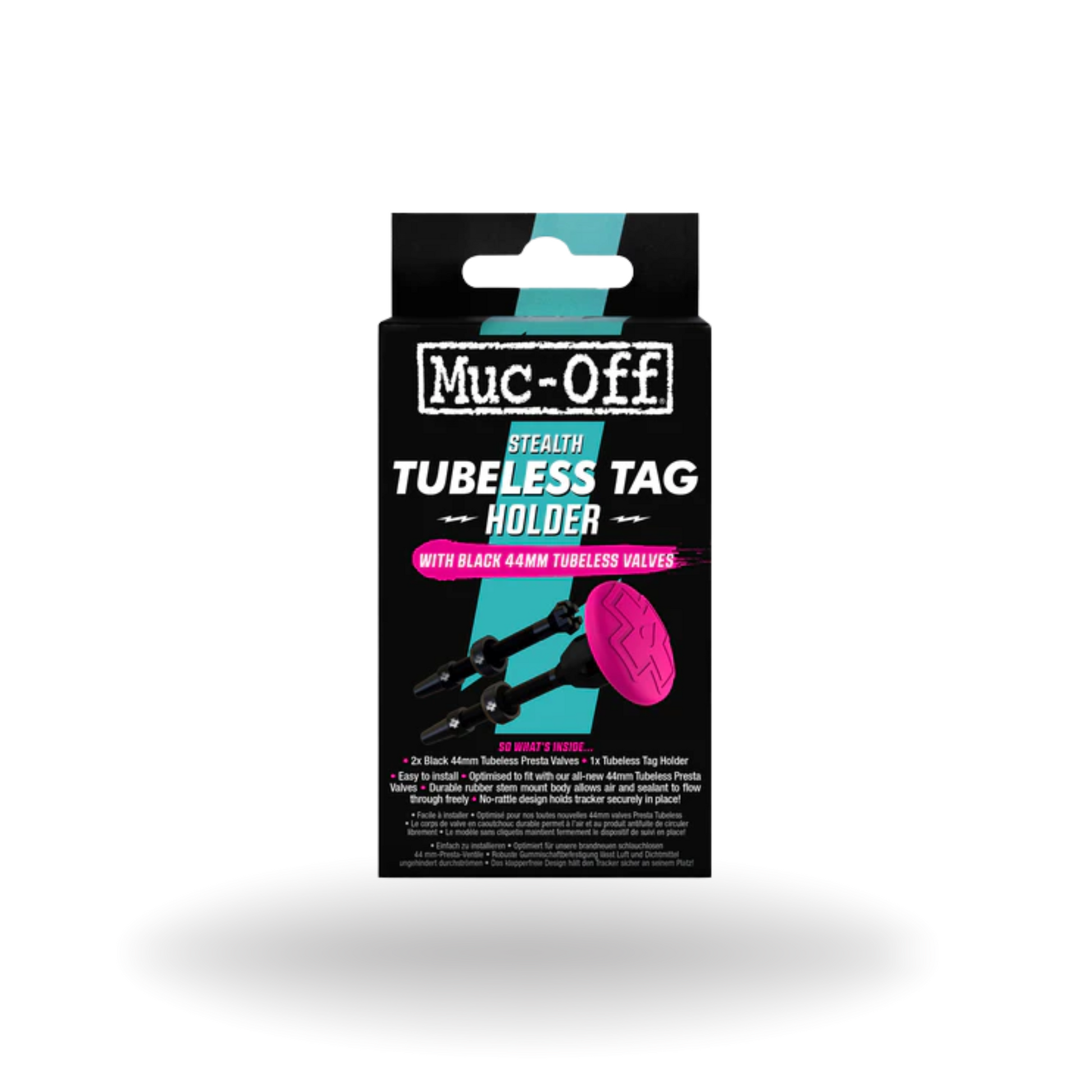 Muc Off Stealth Tubeless Tag Holder 44mm Black