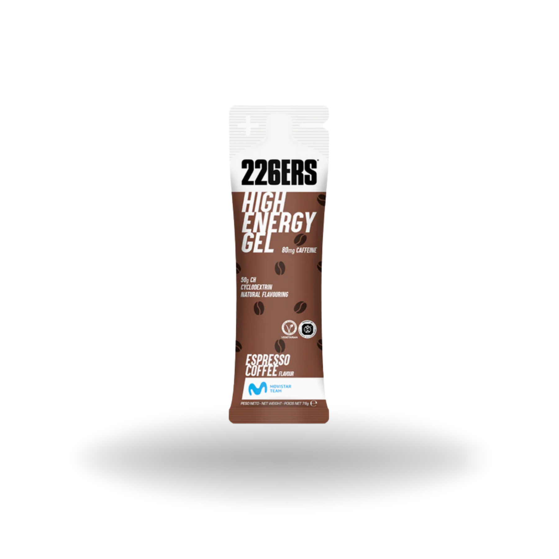 226ers HIGH ENERGY GEL ESPRESSO COFFEE 80MG CAFEINA