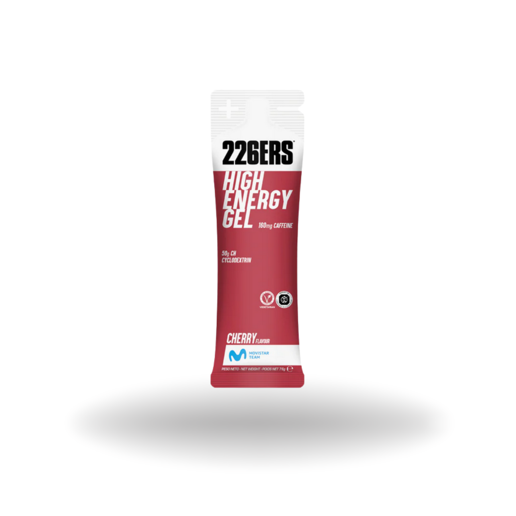 226ers HIGH ENERGY GEL 160mg CAFFEINE sabor CHERRY