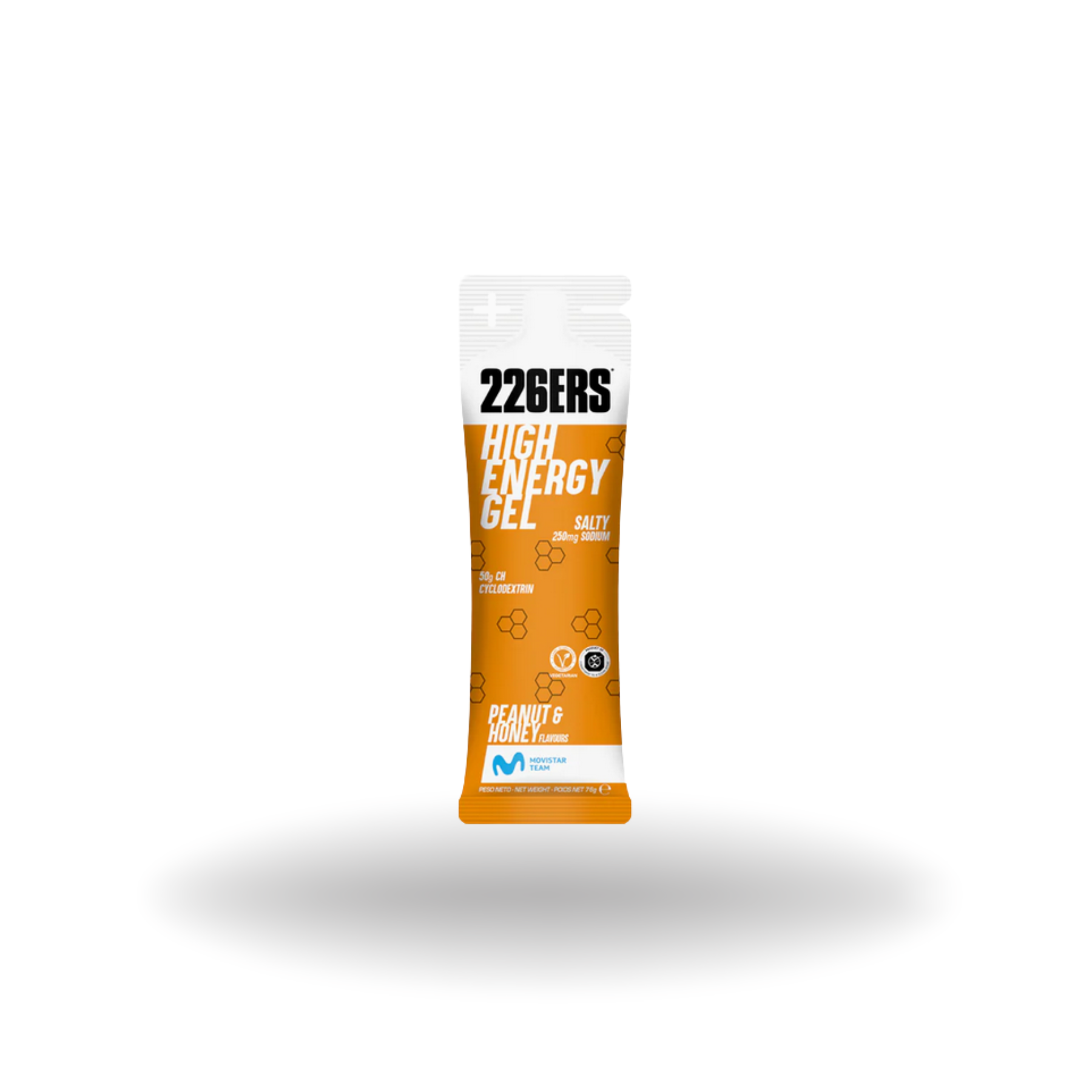 226ers HIGH ENERGY GEL PEANUT AND HONEY - SALTY 250MG SODIO